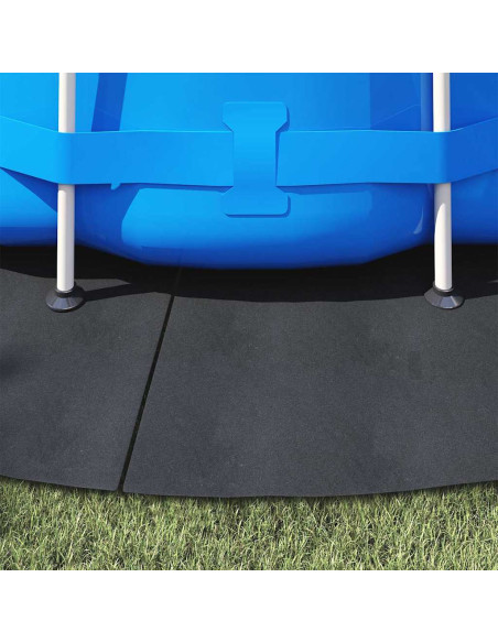 Telo per Fondo Piscina Nero Ø 428 cm Tessuto Non Tessuto