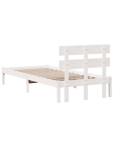 Struttura del letto Bianco 90 x 190 cm Legno massello di pino
