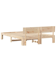Struttura del letto Naturale 140 x 200 cm Pino massello