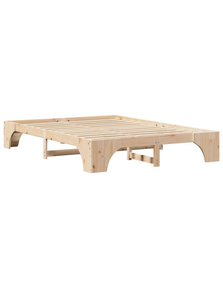 Struttura letto 150x200 cm in legno massello di pino