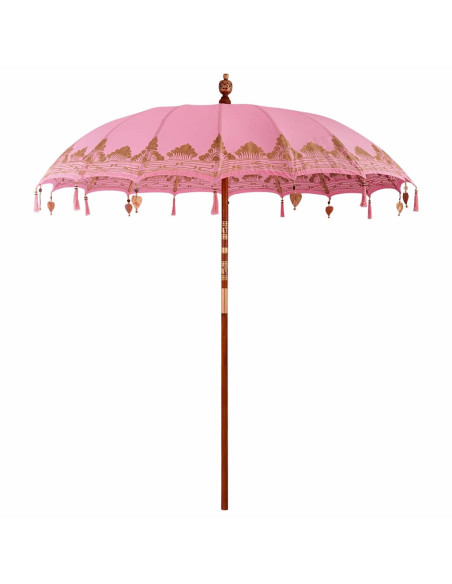 Ombrellone Altro Rosa x 260 cm Cotone e legno massello