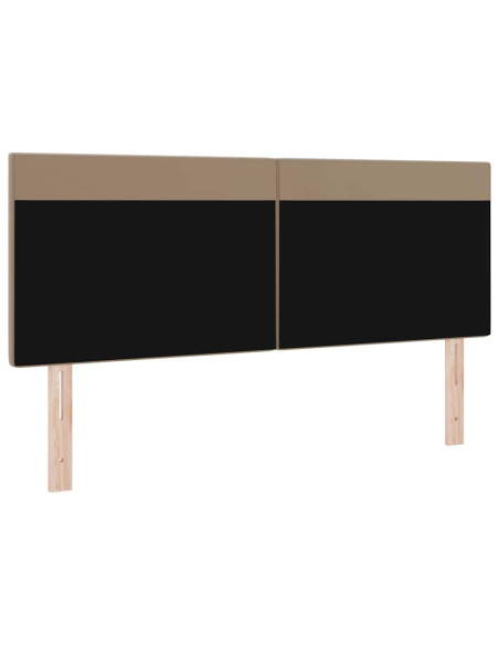 Testiera  Design Semplice Cappuccino 160 cm In Eco Pelle