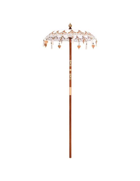 Parasol Balinese Altro Crema x 260 cm Cotone e legno massello