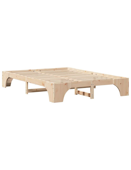 Struttura letto 150x200 cm in legno massello di pino