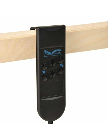 Base a doghe Marrone 100 x 190 cm Legno massello di faggio