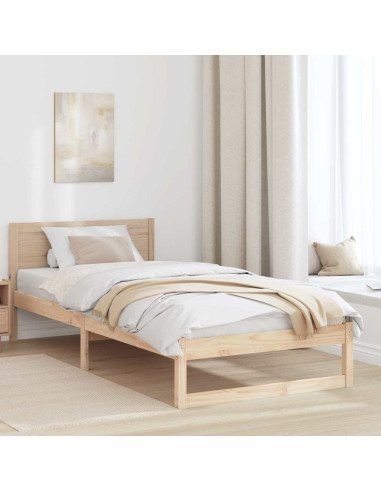 Struttura del letto Naturale 90 x 200 cm Pino massello