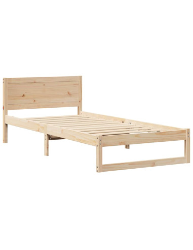 Struttura del letto Naturale 90 x 200 cm Pino massello