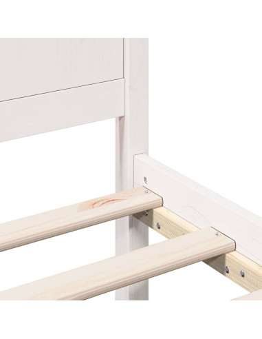 Struttura del letto Bianco 160 x 200 cm Legno massello di pino