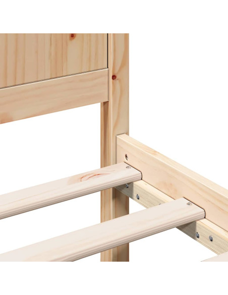 Struttura del letto Marrone 150 x 200 cm Legno massello di pino