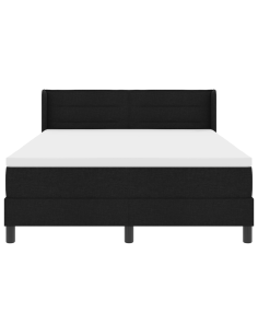 Letto a molle con materasso Nero 200 x 160 cm Poliestere 2