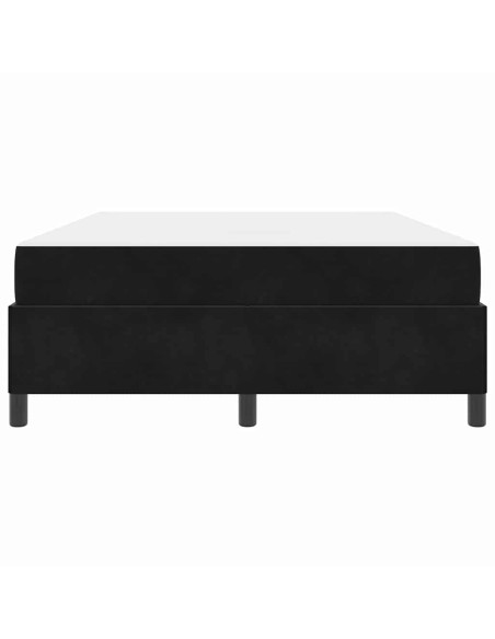 Struttura del letto Nero e Bianco e Nero 140 x 190 cm Velluto