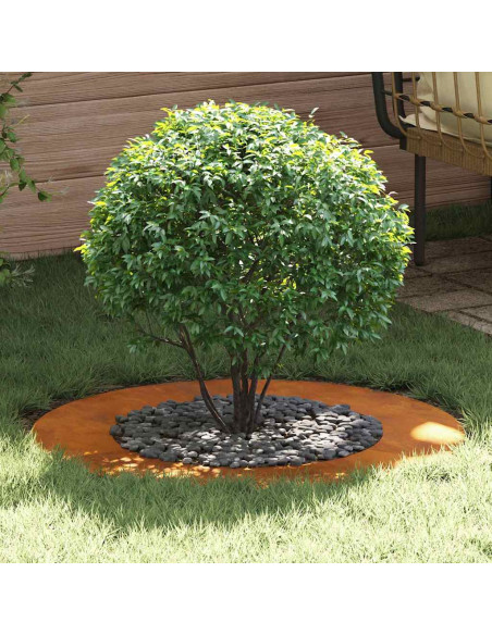 Fioriera in Acciaio Corten Acciaio Corten Grande Intarsi Decorativi