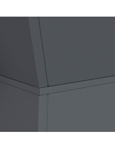 Vaso a Pilastro 2 pcs Antracite 35 x 35 x 73 cm 2