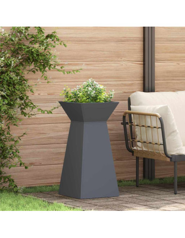 Vaso a Pilastro 2 pcs Antracite 35 x 35 x 73 cm