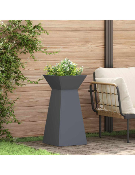 Vaso a Pilastro 2 pcs Antracite 35 x 35 x 73 cm