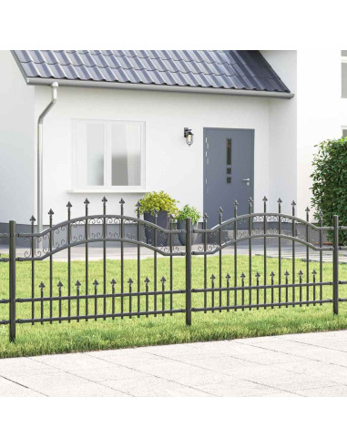 Recinzione per Giardino Grigio 240 x 118 cm