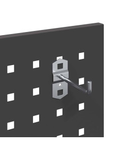 Carrello per Attrezzi con lo scaffale Nero 65 x 35 x 111 cm 2