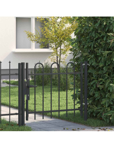 Cancello per recinzione con blocco Grigio 103 x 250 cm