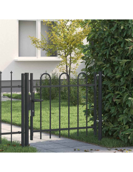 Cancello per recinzione con blocco Grigio 103 x 250 cm