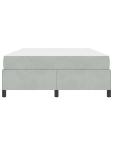Struttura del letto Grigio chiaro 160 x 200 cm Tessuto