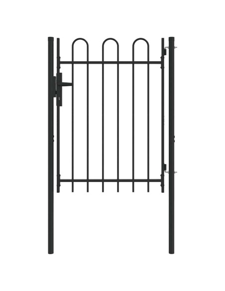 Cancello per recinzione con blocco Grigio 103 x 175 cm