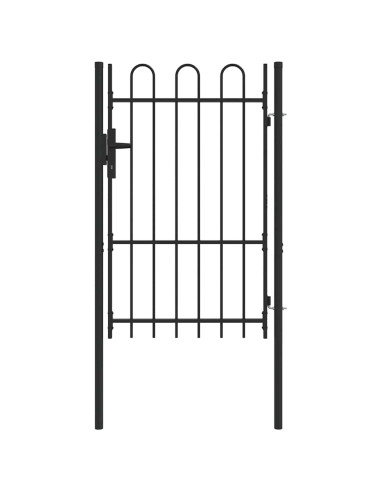 Cancello per recinzione con blocco Grigio 103 x 200 cm