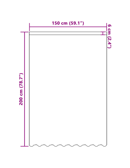 Tenda in Pizzo con tende Bianco 150 x 200 cm Poliestere