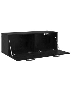 Armadietto a muro Rovere nero 100 x 36.5 x 35 cm