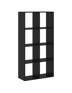 Armadio per Libri Rovere Nero 69,5 x 29 x 137,5 cm