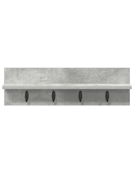 Appendiabiti a muro Grigio cemento 60 x 10.5 x 18 cm