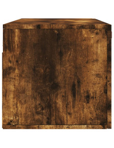 Mobile a Parete Rovere Fumo 100x36,5x35 cm in Legno Multistrato 2