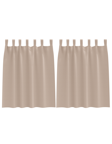 Tende Blackout con Anelli 2 pcs Talpa 140 x 140 cm Poliestere