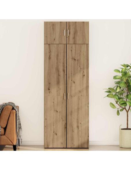 Armadio contenitore rovere artigianale 80 x 42.5 x 225 cm