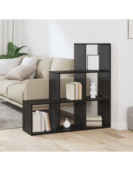 Armadio per Libri Rovere nero 99 x 29 x 99 cm Legno multistrato