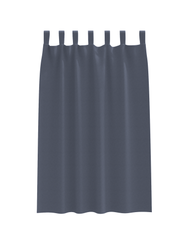 Tende Blackout con Anelli 2 pcs Antracite 175 x 140 cm