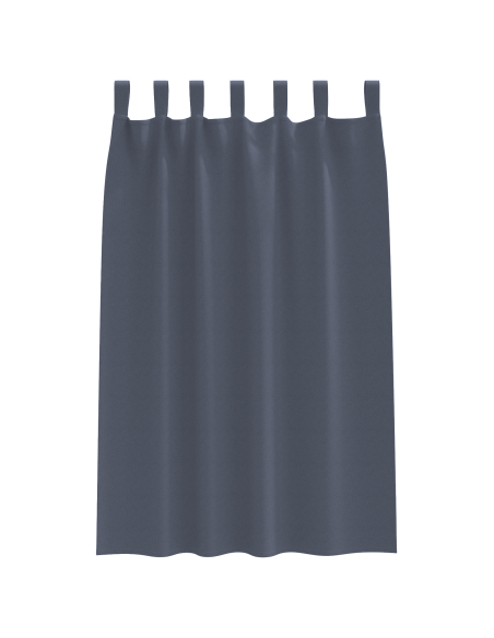 Tende Blackout con Anelli 2 pcs Antracite 175 x 140 cm