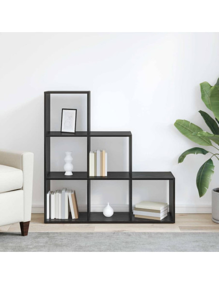 Armadio per Libri Rovere nero 99 x 29 x 99 cm Legno multistrato