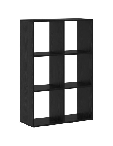 Armadio per Libri Rovere Nero 69,5 x 29 x 103,5 cm
