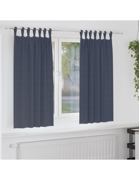Tende oscuranti 2 pcs Antracite 175 x 140 cm Poliestere