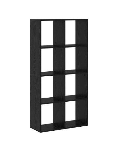 Armadio per Libri Rovere Nero 69,5 x 29 x 137,5 cm