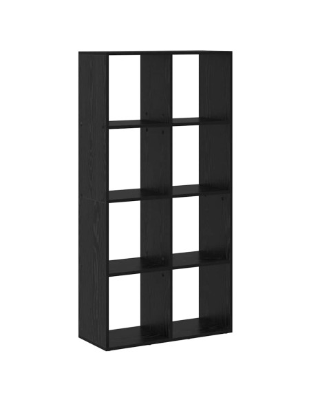 Armadio per Libri Rovere nero 69.5 x 29 x 137.5 cm