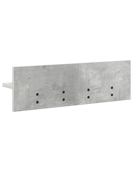 Appendiabiti a muro Grigio cemento 60 x 10.5 x 18 cm