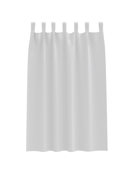 Tende Blackout con Anelli 2 pcs Grigio Chiaro 175 x 140 cm