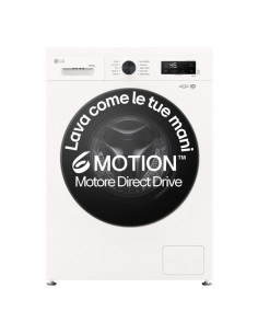 LG W4NX1085NWB Lavasciuga 8/5kg Serie X1, Classe A/E, 6 Motion Direct Drive, Wi-Fi, 1400 giri, Allergy Care, Bianca