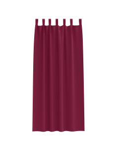 Tende Blackout con Anelli 2 pcs Rosso Vino 225 x 140 cm 2