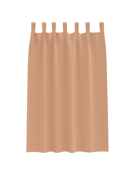 Tende Blackout con Anelli 2 pcs Marrone Chiaro 175 x 140 cm