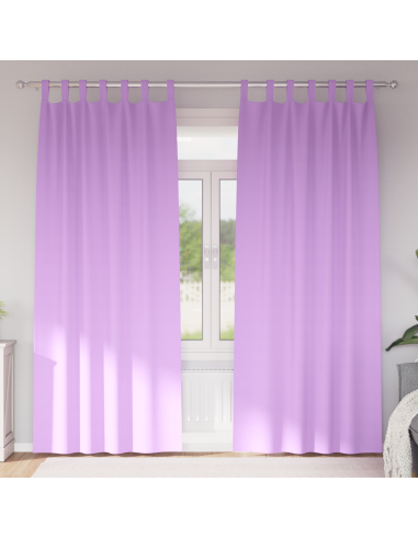 Tende Blackout con Anelli 2 pcs Viola 225 x 140 cm Poliestere