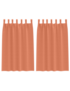 Tende Blackout con Anelli 2 pcs Terracotta 175 x 140 cm 2