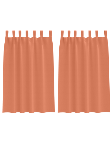 Tende Blackout con Anelli 2 pcs Terracotta 175 x 140 cm