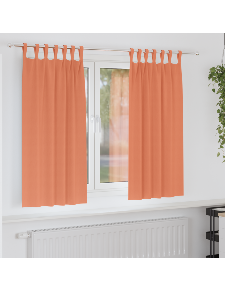 Tende Blackout con Anelli 2 pcs Terracotta 175 x 140 cm